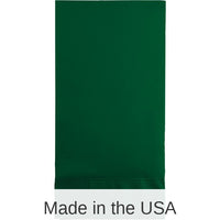 192/Case Bulk Hunter Green 3 Ply Guest Towels
