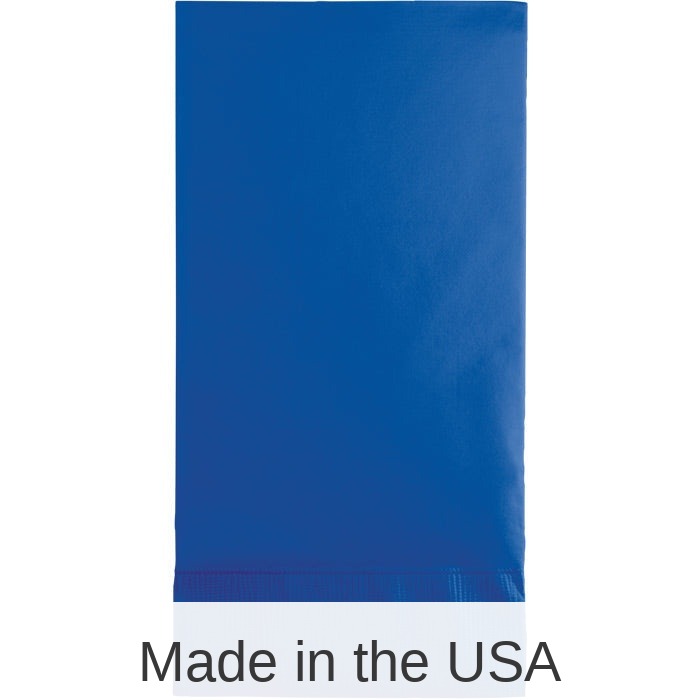 192/Case Bulk Cobalt Blue Guest Towels 3 ply