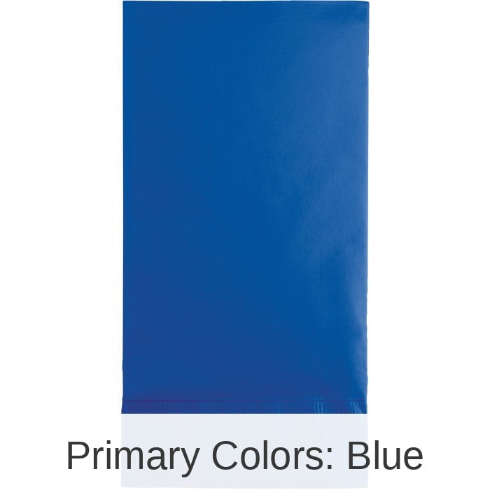 192/Case Bulk Cobalt Blue Guest Towels 3 ply
