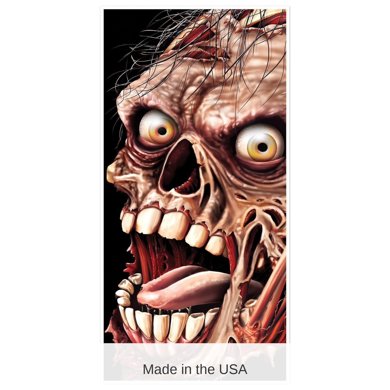 12 Pack Bulk Halloween Zombie Door Cover