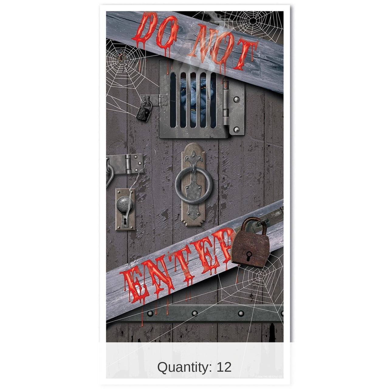 12 Pack Bulk Spooky Halloween Door Cover