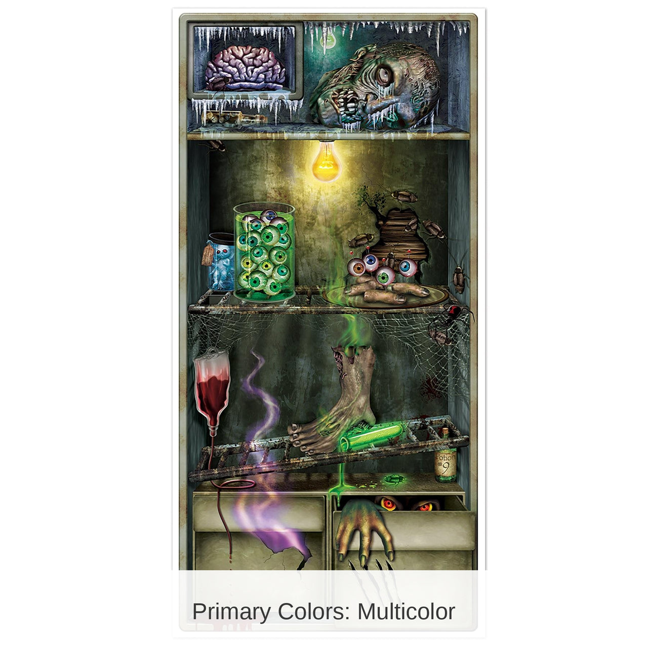 12 Pack Bulk Halloween Refrigerator Door Cover