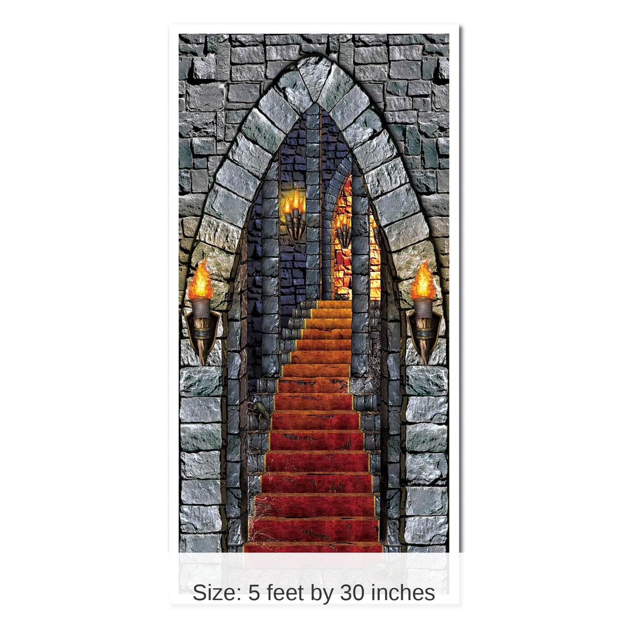 12 Pack Bulk Halloween Castle Entrance Door Cover