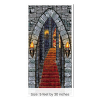 12 Pack Bulk Halloween Castle Entrance Door Cover