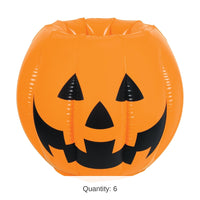 6 Pack Bulk Halloween Inflatable Jack-O-Lantern Cooler