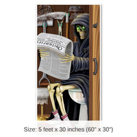 12 Pack Bulk Halloween Grim Reaper Restroom Door Cover