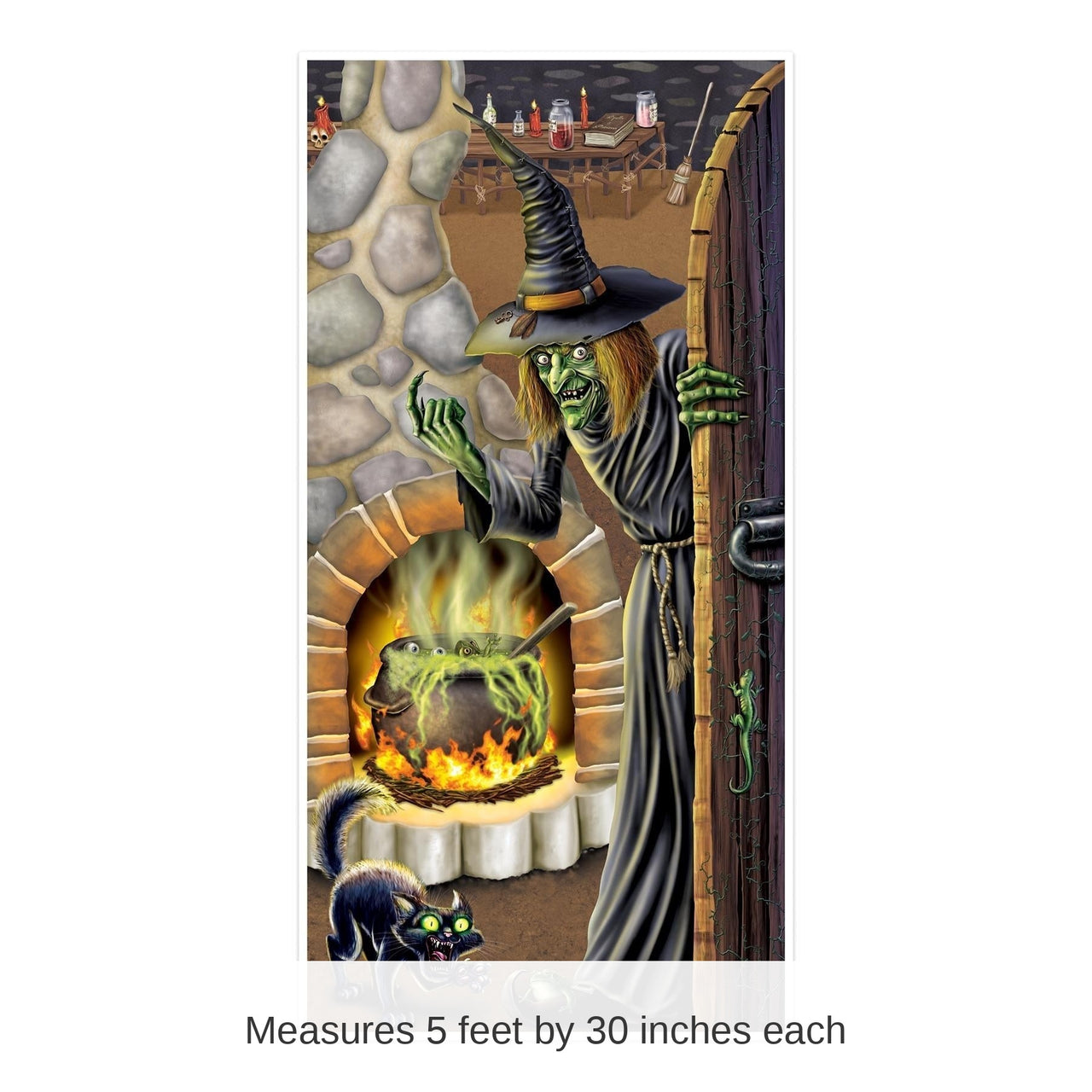 12 Pack Bulk Halloween Witch's Brew Door Cover