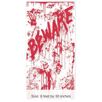 12 Pack Bulk Halloween Bloody Door Cover