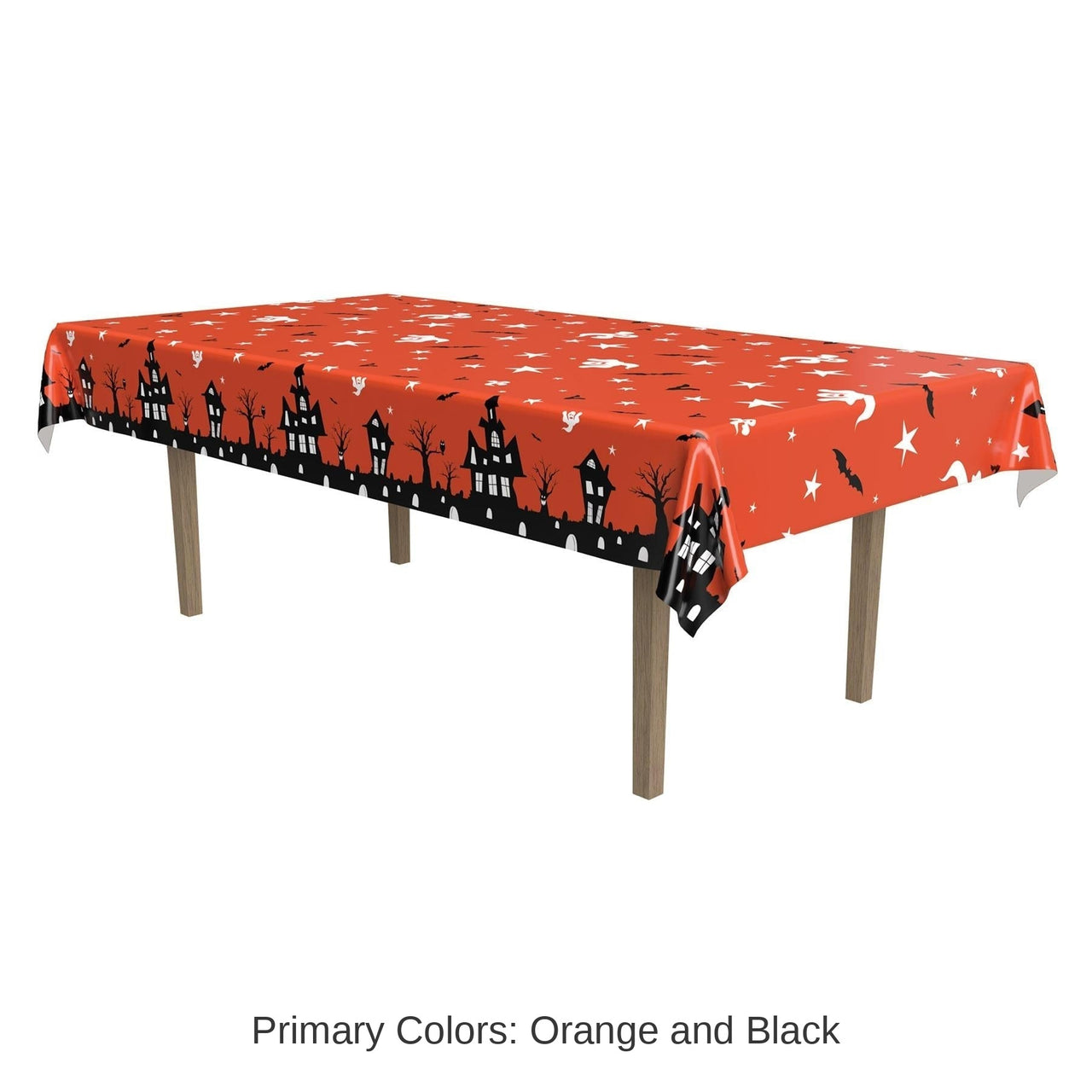 12 Pack Bulk Halloween Haunted House Tablecover