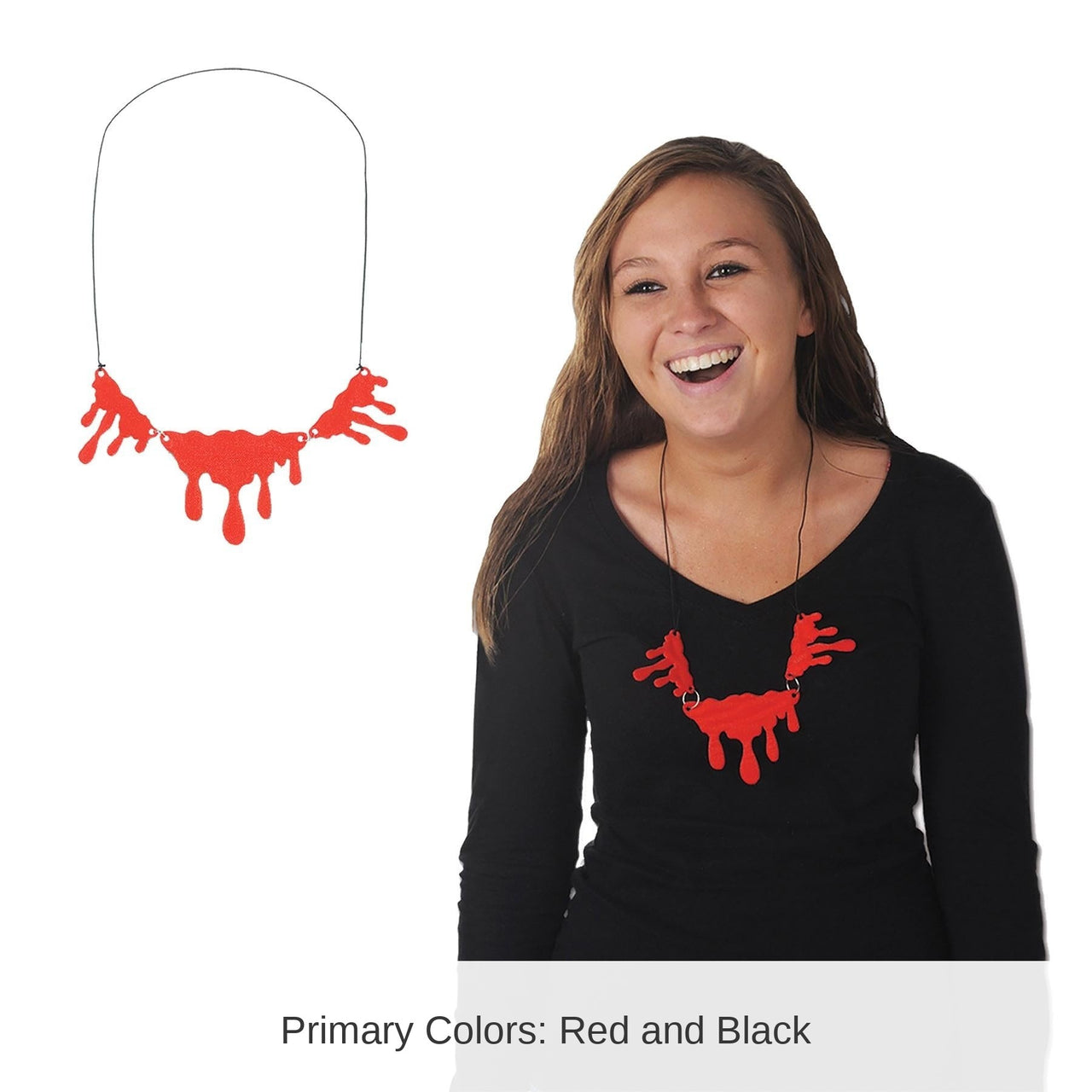 12 Pack Bulk Halloween Dripping Blood Necklace