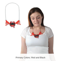 12 Pack Bulk Halloween Bloody Fangs Necklace