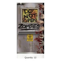 12 Pack Bulk Halloween Zombies Lab Door Cover