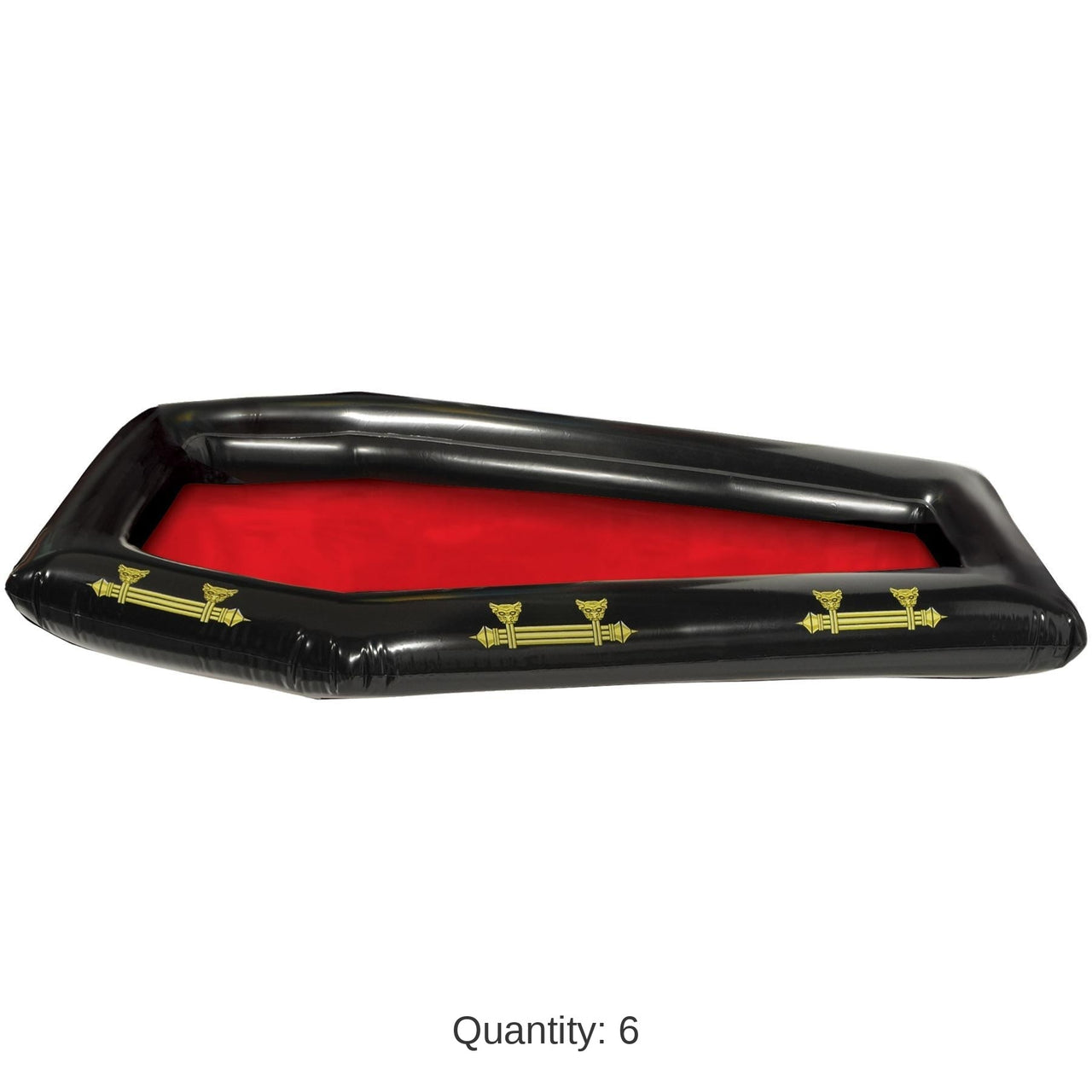 6 Pack Bulk Halloween Inflatable Coffin Buffet Cooler