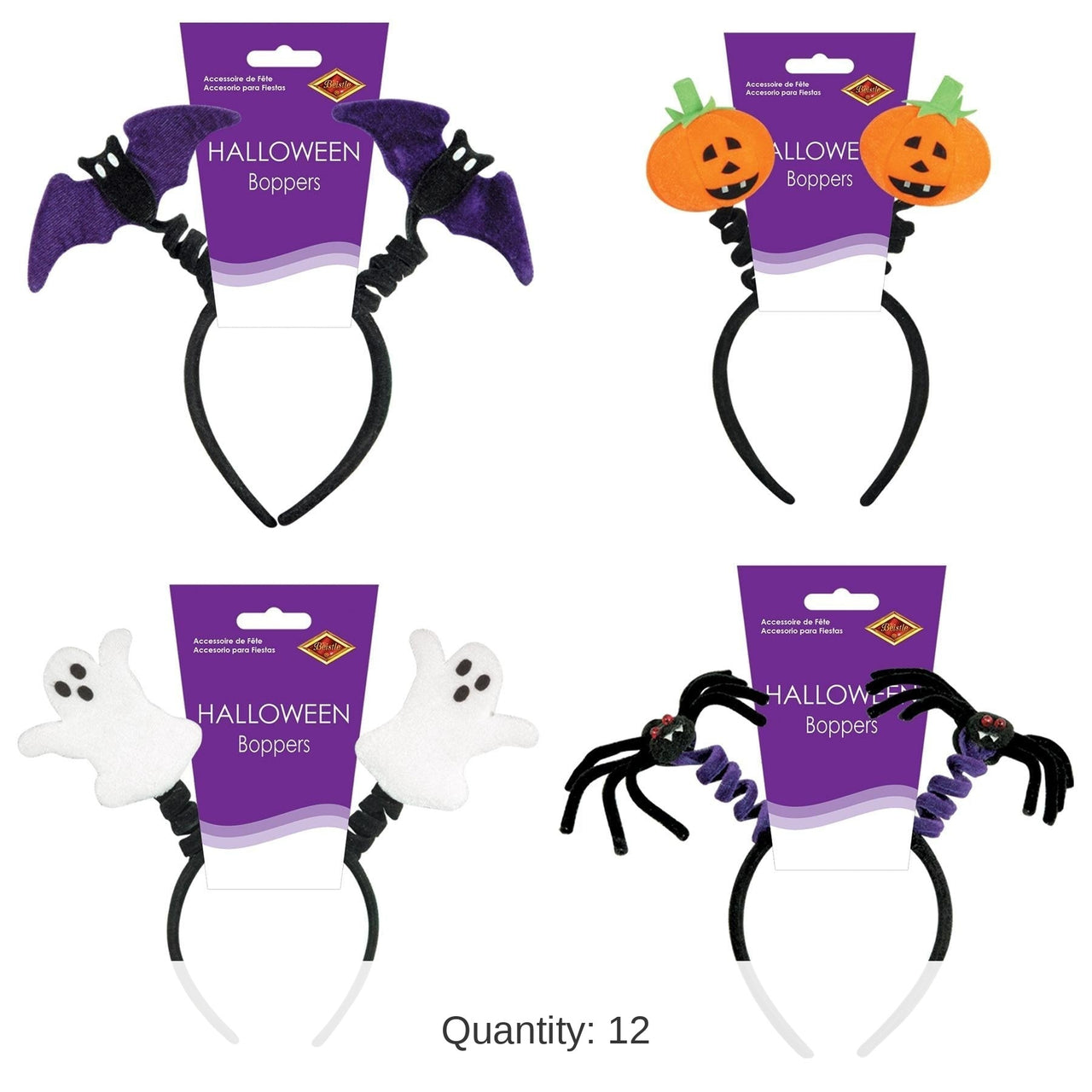 12 Pack Bulk Halloween Boppers