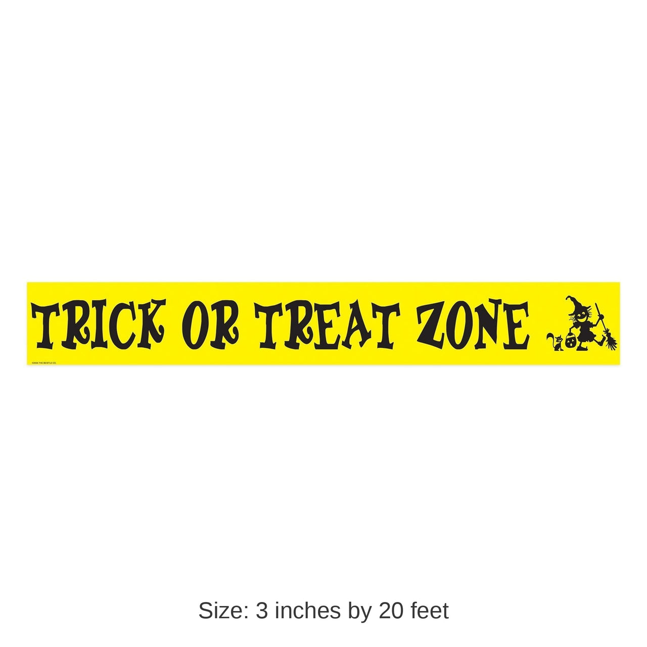 12 Pack Bulk Halloween Trick Or Treat Zone Party Tape 20 ft Roll