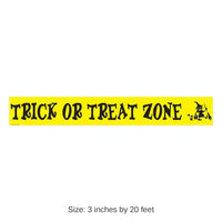 12 Pack Bulk Halloween Trick Or Treat Zone Party Tape 20 ft Roll