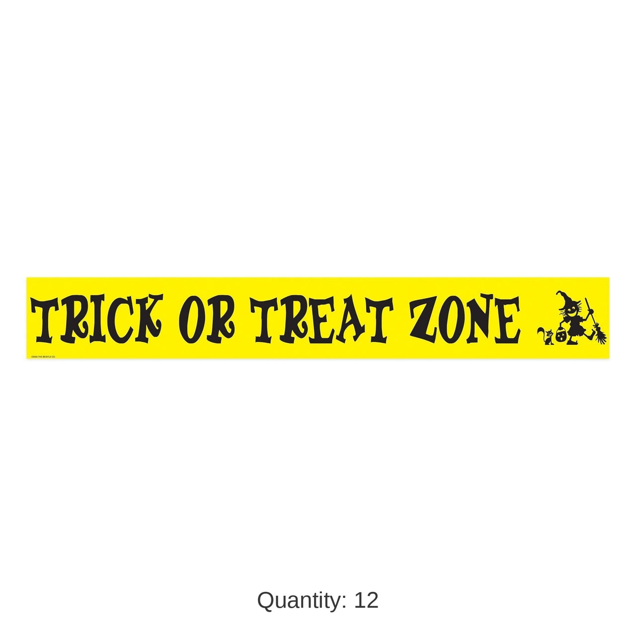 12 Pack Bulk Halloween Trick Or Treat Zone Party Tape 20 ft Roll
