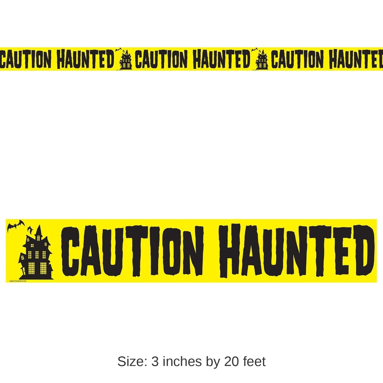 12 Pack Bulk Halloween Caution Haunted Party Tape 20 ft Roll