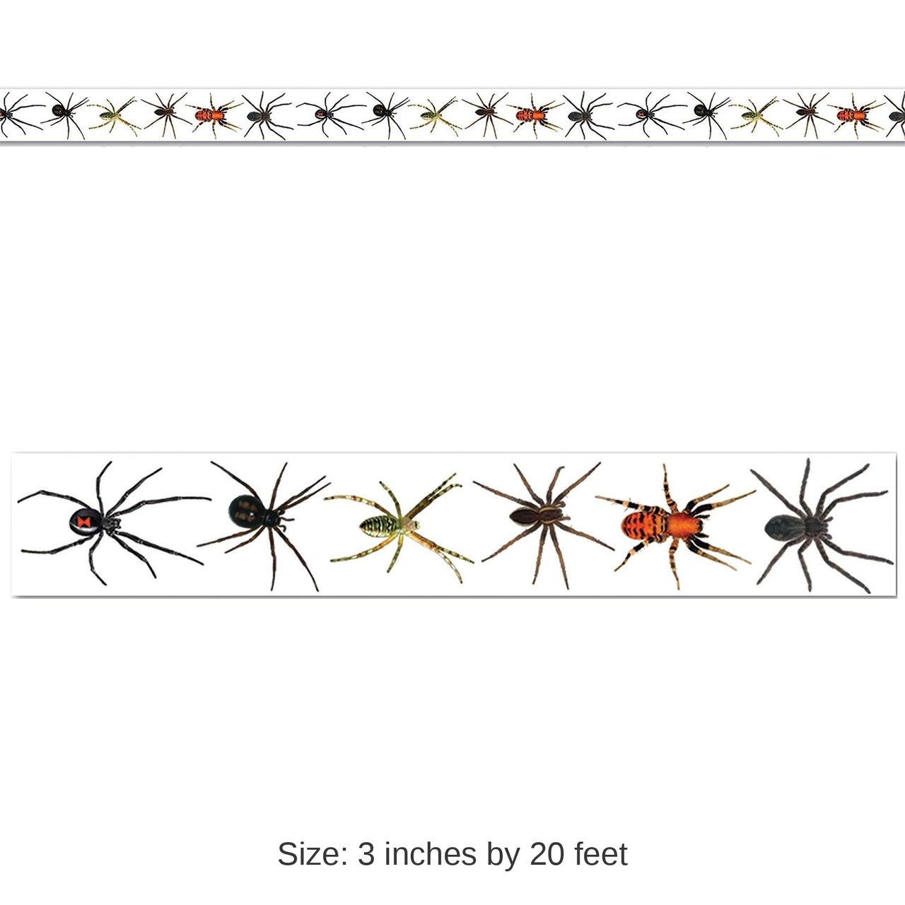 12 Pack Bulk Halloween Spiders Party Tape 20 ft. Roll)