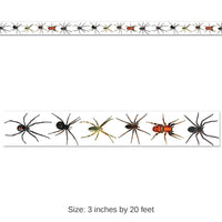 12 Pack Bulk Halloween Spiders Party Tape 20 ft. Roll)