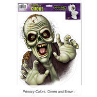 12 Pack Bulk Halloween Under The Lid Ghoul Peel 'N Place Clings