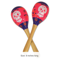 24 Pack Bulk Day Of The Dead Maracas
