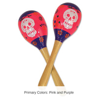 24 Pack Bulk Day Of The Dead Maracas
