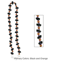 12 Pack Bulk Halloween Bat Bead Necklaces