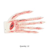 12 Pack Bulk Halloween Bloody Glove