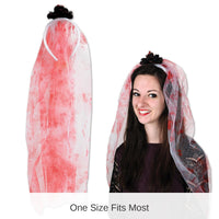 12 Pack Bulk Halloween Bloody Veil Headband
