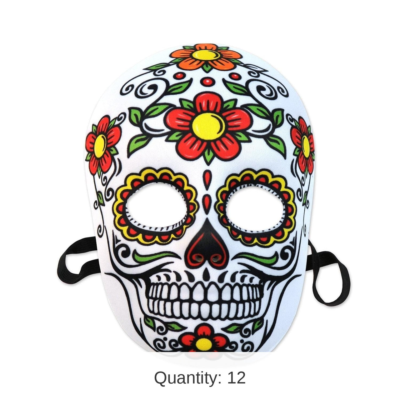 12 Pack Bulk Day Of The Dead Mask