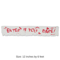 12 Pack Bulk Halloween Enter If You Dare! Fabric Banner