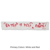 12 Pack Bulk Halloween Enter If You Dare! Fabric Banner