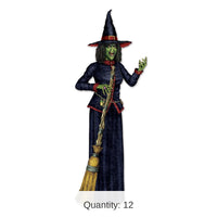 12 Pack Bulk Halloween Jointed Witch