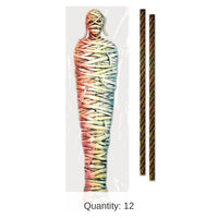 12 Pack Bulk Halloween Mummy Tree Wrap Decoration