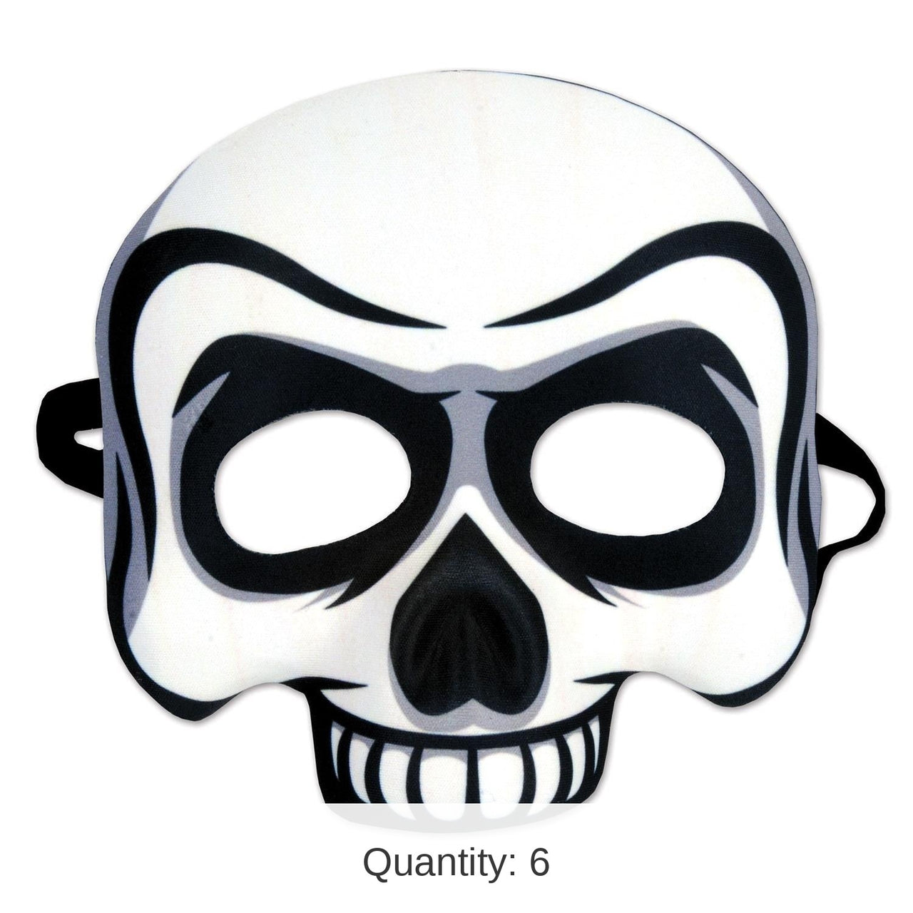6 Pack Bulk Halloween Skull Half Mask