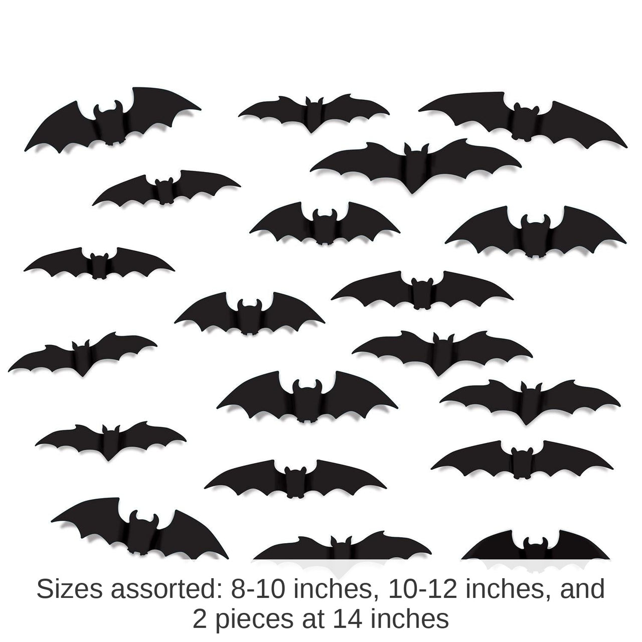 240 Piece Bulk Halloween Bat Silhouettes