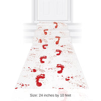 6 Pack Bulk Halloween Bloody Footprints Runner
