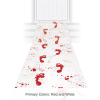 6 Pack Bulk Halloween Bloody Footprints Runner