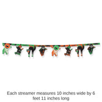12 Pack Bulk Vintage Halloween Streamer
