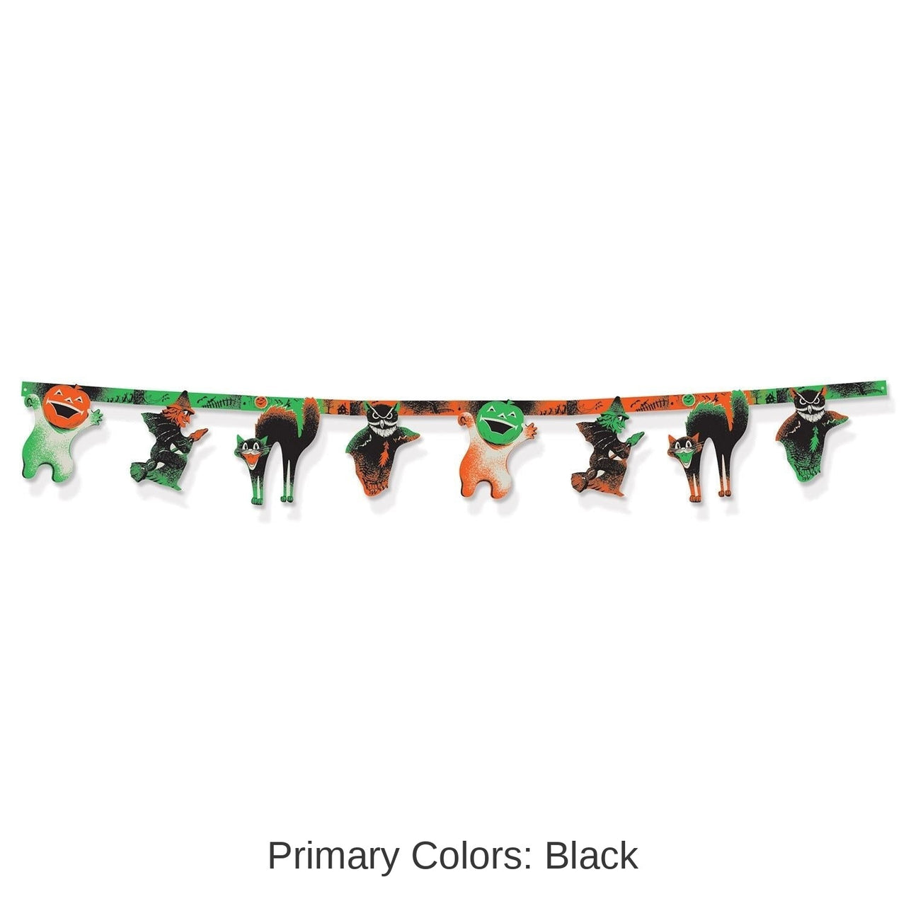 12 Pack Bulk Vintage Halloween Streamer