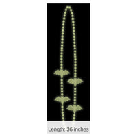 24 Pack Bulk Halloween Glow In The Dark Bat Bead Necklaces