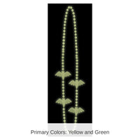 24 Pack Bulk Halloween Glow In The Dark Bat Bead Necklaces