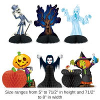 72 Pack Bulk Halloween Character Centerpieces