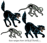 48 Pack Bulk Vintage Halloween Jointed Cats