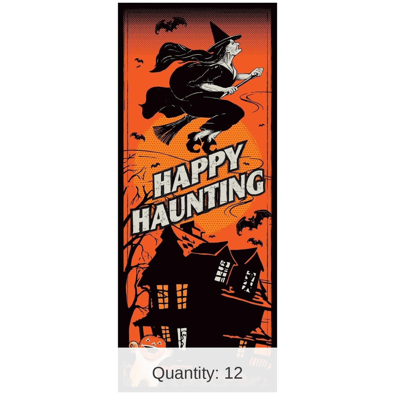 12 Pack Bulk Vintage Halloween Door Cover