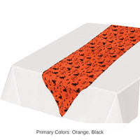 12 Pack Bulk Halloween Fabric Table Runner