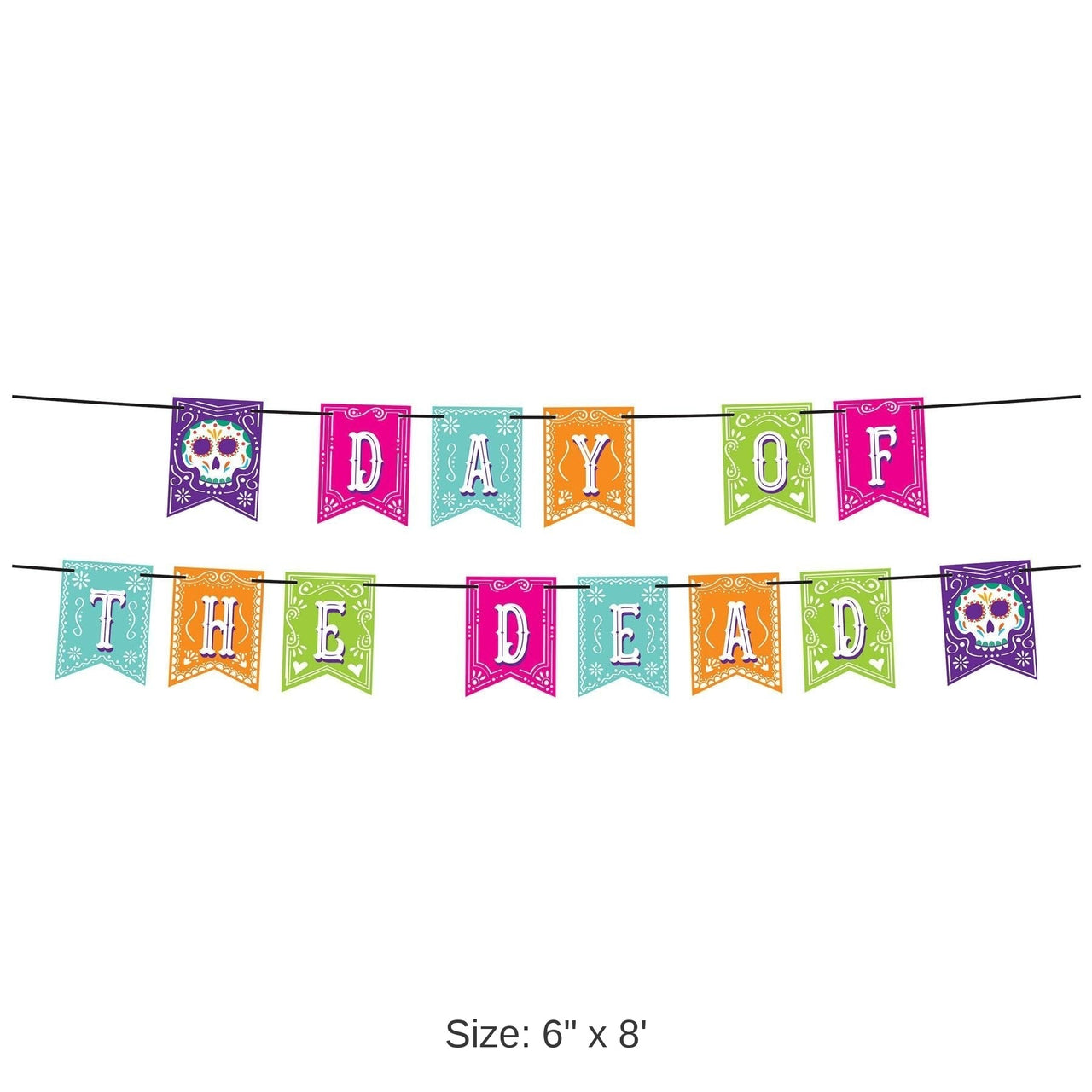 12 Pack Bulk Day Of The Dead Streamer