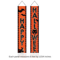 12 Pack Bulk Vintage Halloween Fabric Door Panel Set