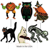 36 Pack Bulk Plastic Vintage Halloween Yard Signs